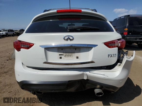 2013 Infiniti FX with VIN JN8CS1MW5DM173270, listed as a Copart auction lot 52174825 with 143,081 mi miles and Salvage Title. Bid and sale history available at carsss.com. Image 6.