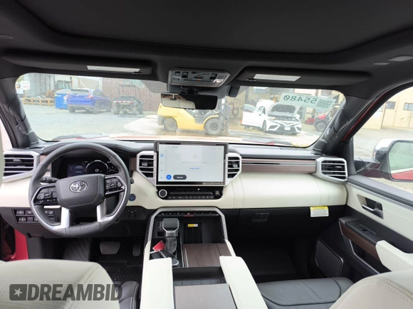 2023 Toyota Tundra Capstone Hybrid with VIN 5TFVC5DB3PX030312, listed as a Copart auction lot 73486854 with 5,533 mi miles and Clean title. Bid and sale history available at DreamBid. Image 10.