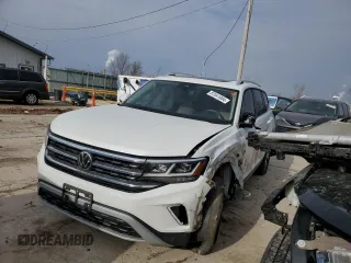 2023 Volkswagen Atlas SEL z VIN 1V2BR2CA0PC516333, wystawiony jako Copart lot #87041954 z przebiegiem 49 421 mil mil oraz Szkoda całkowita • Salvage title. Historia ofert i sprzedaży dostępna na DreamBid. Obrazek 1.
