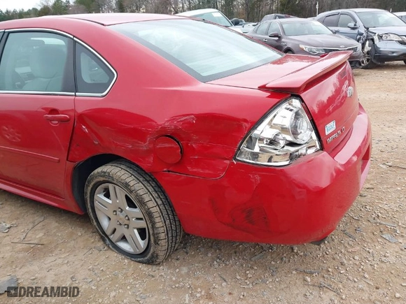 2012 Chevrolet Impala LT Fleet with VIN 2G1WG5E36C1161623, listed as a IAAI auction lot 41761317 with 100,204 mi miles. Bid and sale history available at carsss.com. Image 6.