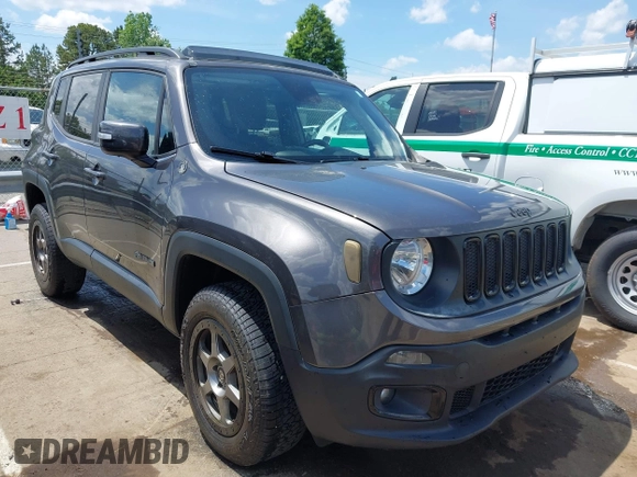 2018 Jeep Renegade Latitude with VIN ZACCJBBB3JPG94814, listed as a IAAI auction lot 42059415 with 73,177 mi miles and . Bid and sale history available at DreamBid. Image 1.