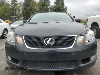 2006 Lexus GS 430 with VIN JTHBN96S765007061, listed as a Copart auction lot 55067095 with 343,077 mi miles and Salvage Title. Bid and sale history available at DreamBid. Image 5.