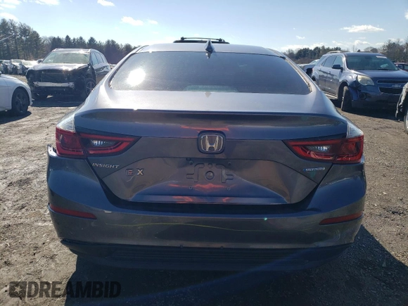 2019 Honda Insight EX with VIN 19XZE4F54KE000810, listed as a Copart auction lot 43331015 with 202,096 mi miles and Salvage Title. Bid and sale history available at carsss.com. Image 6.