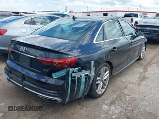 2023 Audi A4 S line Premium Plus with VIN WAUEAAF45PN016577, listed as a IAAI auction lot 42097454 with 55,676 mi miles and . Bid and sale history available at DreamBid. Image 4.