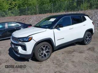 2024 Jeep Compass Limited с VIN 3C4NJDCN0RT164821, выставлен на аукционе IAAI как лот 42352628 с пробегом 8 203 миль миль и . История ставок и продаж доступна на DreamBid. Изображение 2.