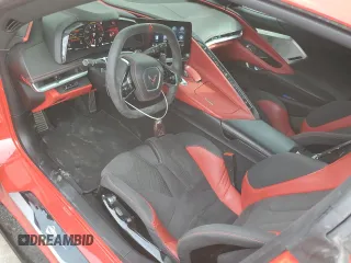 2021 Chevrolet Corvette 3LT with VIN 1G1YC2D42M5105403, listed as a Copart auction lot 43634015 with 25,635 mi miles and Salvage Title. Bid and sale history available at carsss.com. Image 8.