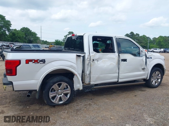 2018 Ford F-150 XL with VIN 1FTEW1EG5JFA30240, listed as a IAAI auction lot 42124343 with 102,361 mi miles and . Bid and sale history available at DreamBid. Image 6.