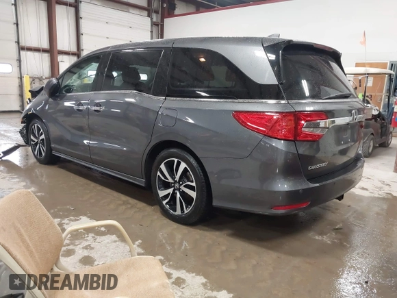 2020 Honda Odyssey Elite with VIN 5FNRL6H9XLB034814, listed as a IAAI auction lot 41940655 with 57,864 mi miles and . Bid and sale history available at DreamBid. Image 3.