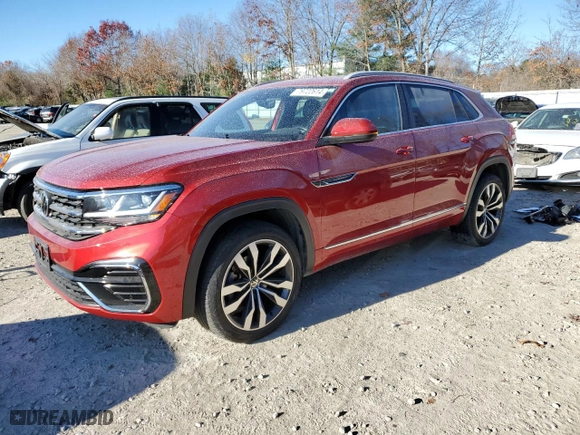 2021 Volkswagen Atlas Cross Sport 3.6L V6 SEL with VIN 1V2SE2CA2MC200407, listed as a Copart auction lot 79722614 with 41,104 mi miles and Salvage Title. Bid and sale history available at carsss.com. Image 1.