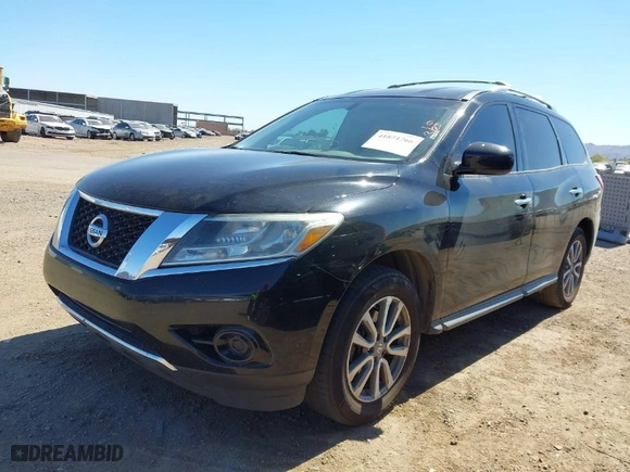 2013 Nissan Pathfinder SL with VIN 5N1AR2MN4DC651580, listed as a IAAI auction lot 41871766 with 177,854 mi miles. Bid and sale history available at carsss.com. Image 2.
