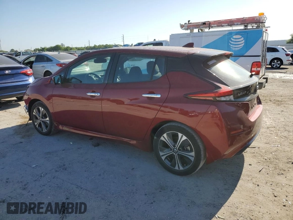 2020 Nissan LEAF SV with VIN 1N4AZ1CP3LC310791, listed as a Copart auction lot 52303575 with 32,819 mi miles and Non repairable. Bid and sale history available at DreamBid. Image 2.