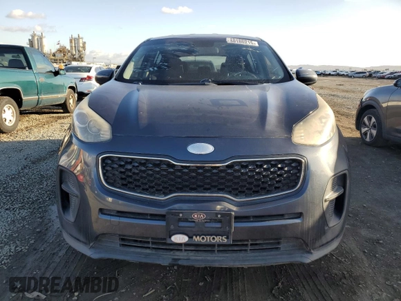 2017 Kia Sportage LX with VIN KNDPM3AC2H7165760, listed as a Copart auction lot 48180215 with 80,238 mi miles and Salvage Title. Bid and sale history available at carsss.com. Image 5.