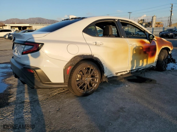 2022 Subaru WRX Limited with VIN JF1VBAN68N8027769, listed as a Copart auction lot 88295825 with 0 mi miles and Non Repairable. Bid and sale history available at carsss.com. Image 3.