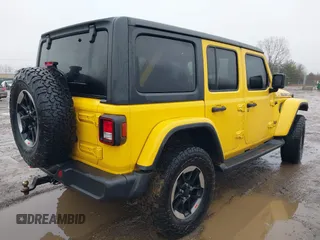 2020 Jeep Wrangler Unlimited Rubicon z VIN 1C4HJXFN7LW172944, wystawiony jako IAAI lot #41474893 z przebiegiem 76 726 mil mil oraz . Historia ofert i sprzedaży dostępna na DreamBid. Obrazek 4.