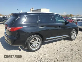 2013 Infiniti JX35 with VIN 5N1AL0MM6DC349396, listed as a Copart auction lot 77467094 with 147,135 mi miles and Clean Title. Bid and sale history available at carsss.com. Image 3.