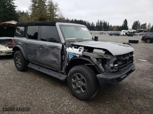 2022 Ford Bronco with VIN 1FMDE5BH3NLB18600, listed as a Copart auction lot 86607404 with 20,431 mi miles and Salvage Title. Bid and sale history available at carsss.com. Image 4.