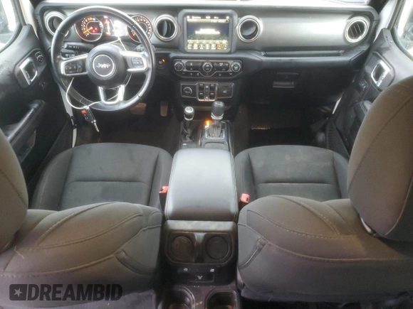 2019 Jeep Wrangler Unlimited Sahara with VIN 1C4HJXEG5KW600639, listed as a Copart auction lot 49314565 with 58,637 mi miles and Salvage title. Bid and sale history available at DreamBid. Image 8.