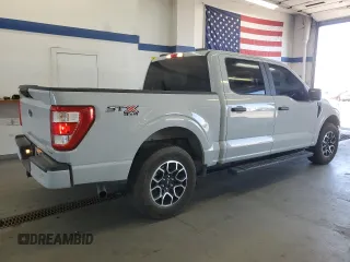 2023 Ford F-150 XL with VIN 1FTEW1EP9PKF55852, listed as a Copart auction lot 58379025 with 46,939 mi miles and Salvage title. Bid and sale history available at DreamBid. Image 3.