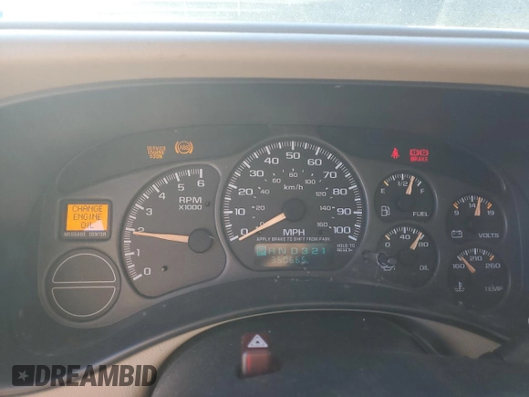 2002 Chevrolet Tahoe LS with VIN 1GNEC13V82R279469, listed as a Copart auction lot 81807564 with 350,665 mi miles and Salvage Title. Bid and sale history available at carsss.com. Image 9.