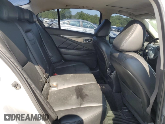 2015 Infiniti Q50 with VIN JN1BV7AR1FM391129, listed as a Copart auction lot 55142665 with 200,444 mi miles and Salvage title. Bid and sale history available at DreamBid. Image 10.
