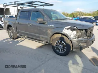 2018 Ford F-150 XL with VIN 1FTEW1EP1JFB78918, listed as a IAAI auction lot 41497670 with 160,104 mi miles. Bid and sale history available at carsss.com. Image 1.