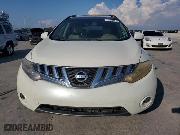 2009 Nissan Murano SL with VIN JN8AZ18UX9W020164, listed as a Copart auction lot 72122864 with 151,954 mi miles and Salvage Title. Bid and sale history available at carsss.com. Image 5.