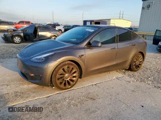 2023 Tesla Model Y Performance z VIN 7SAYGDEF0PF902259, wystawiony jako Copart lot #53802395 z przebiegiem 15 133 mil mil oraz Szkoda całkowita • Salvage title. Historia ofert i sprzedaży dostępna na DreamBid. Obrazek 1.