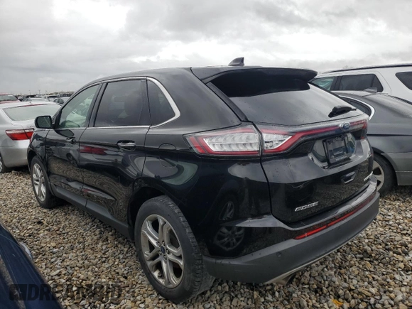 2017 Ford Edge Titanium with VIN 2FMPK4K91HBB91140, listed as a Copart auction lot 45295985 with 139,070 mi miles and Salvage Title. Bid and sale history available at carsss.com. Image 2.