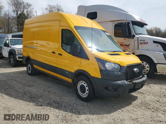 2023 Ford Transit Cargo with VIN 1FTBR1X8XPKA66862, listed as a Copart auction lot 56077795 with 41,556 mi miles and Salvage Title. Bid and sale history available at DreamBid. Image 4.