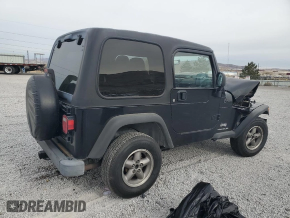 2003 Jeep Wrangler SE with VIN 1J4FA29113P351844, listed as a Copart auction lot 81411324 with 53,525 mi miles and Salvage title. Bid and sale history available at DreamBid. Image 3.