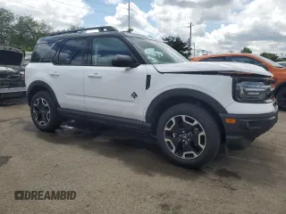 2024 Ford Bronco Sport Outer Banks with VIN 3FMCR9C67RRF59979, listed as a Copart auction lot 61440025 with 3,224 mi miles and Salvage title. Bid and sale history available at DreamBid. Image 4.