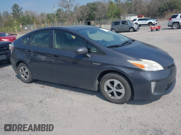2013 Toyota Prius One with VIN JTDKN3DU1D5634256, listed as a IAAI auction lot 41695971 with 251,165 mi miles. Bid and sale history available at carsss.com. Image 1.