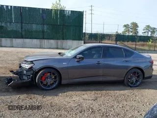2023 Acura TLX Type S with VIN 19UUB7F95PA001368, listed as a IAAI auction lot 42119669 with 5,889 mi miles and . Bid and sale history available at DreamBid. Image 14.
