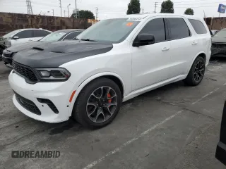 2021 Dodge Durango SRT Hellcat with VIN 1C4SDJH97MC605837, listed as a Copart auction lot 76390414 with 35,876 mi miles and Salvage Title. Bid and sale history available at DreamBid. Image 1.