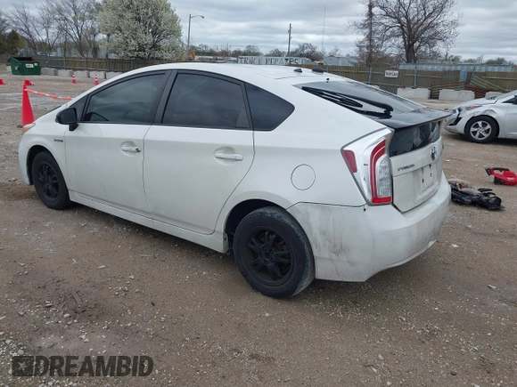 2012 Toyota Prius One with VIN JTDKN3DU4C5462870, listed as a IAAI auction lot 42091577 with 370,495 mi miles. Bid and sale history available at carsss.com. Image 3.