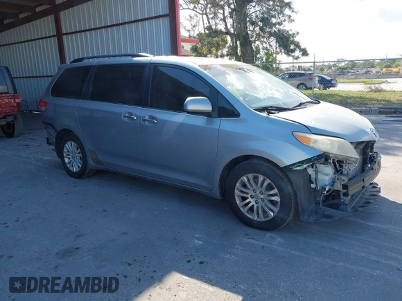 2011 Toyota Sienna XLE AAS with VIN 5TDYK3DC5BS148776, listed as a IAAI auction lot 41525078 with 177,154 mi miles and . Bid and sale history available at DreamBid. Image 1.