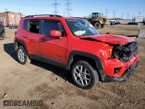 2019 Jeep Renegade Latitude z VIN ZACNJBBB4KPK30390, wystawiony jako Copart lot #50330985 z przebiegiem Nie podano mil oraz Szkoda całkowita • Salvage title. Historia ofert i sprzedaży dostępna na DreamBid. Obrazek 4.