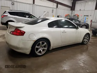 2005 Infiniti G35 Coupe with VIN JNKCV54EX5M407615, listed as a Copart auction lot 84186494 with 0 mi miles and Non Repairable. Bid and sale history available at carsss.com. Image 3.