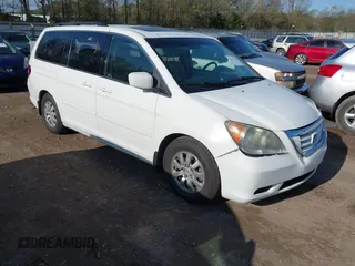 2010 Honda Odyssey EX-L with VIN 5FNRL3H72AB097626, listed as a IAAI auction lot 41971185 with 185,048 mi miles. Bid and sale history available at carsss.com. Image 1.