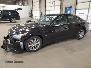 2014 Infiniti Q50 Sport with VIN JN1BV7AR7EM685181, listed as a Copart auction lot 54167635 with 108,768 mi miles and Salvage Title. Bid and sale history available at DreamBid. Image 1.