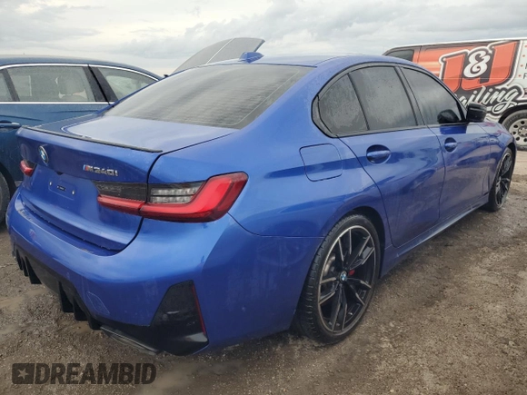2024 BMW 3 Series M340i with VIN 3MW49FS06R8E18148, listed as a Copart auction lot 76100624 with 0 mi miles and Non Repairable. Bid and sale history available at carsss.com. Image 3.