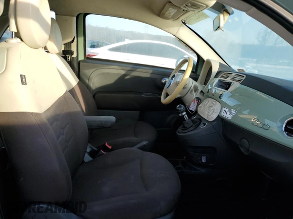 2013 FIAT 500 Pop with VIN 3C3CFFAR9DT543839, listed as a Copart auction lot 50537445 with 166,177 mi miles and Salvage Title. Bid and sale history available at carsss.com. Image 10.