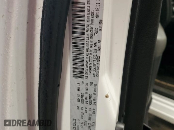 2018 Ram 1500 Tradesman z VIN 3C6JR6DT3JG181018, wystawiony jako Copart lot #57767115 z przebiegiem 146 687 mil mil oraz Nie do naprawy • Non repairable. Historia ofert i sprzedaży dostępna na DreamBid. Obrazek 13.