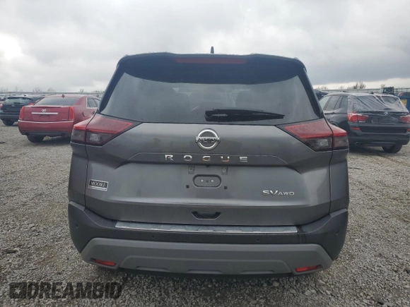 2021 Nissan Rogue SV z VIN 5N1AT3BB0MC847709, wystawiony jako Copart lot #52930385 z przebiegiem 58 838 mil mil oraz Szkoda całkowita • Salvage title. Historia ofert i sprzedaży dostępna na DreamBid. Obrazek 6.