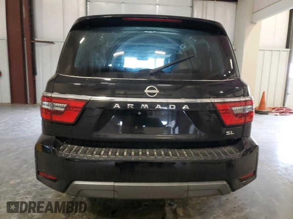 2021 Nissan Armada SL with VIN JN8AY2BA4M9372901, listed as a Copart auction lot 46041155 with 102,152 mi miles and Salvage Title. Bid and sale history available at carsss.com. Image 6.