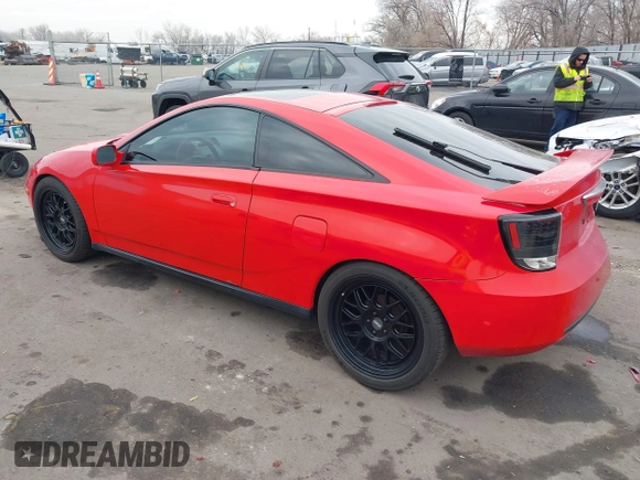 2003 Toyota Celica GT with VIN JTDDR32TX30150105, listed as a IAAI auction lot 41342726 with 147,735 mi miles. Bid and sale history available at carsss.com. Image 3.