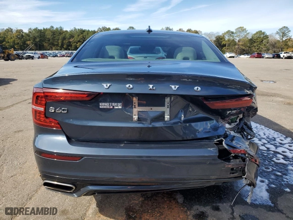 2021 Volvo S60 Momentum with VIN 7JR102TZXMG123619, listed as a Copart auction lot 89405775 with NaN miles and Salvage Title. Bid and sale history available at carsss.com. Image 6.
