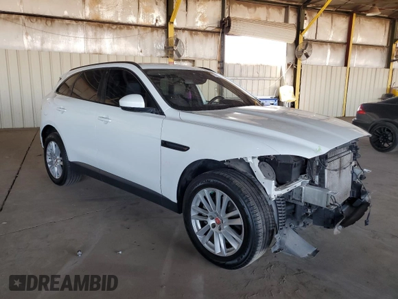 2018 Jaguar F-Pace 35t Prestige with VIN SADCK2EV9JA247055, listed as a Copart auction lot 71807684 with 91,556 mi miles and Salvage title. Bid and sale history available at DreamBid. Image 4.