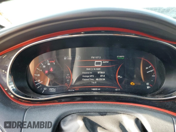2015 Dodge Dart GT with VIN 1C3CDFEB5FD364385, listed as a Copart auction lot 54572275 with 148,033 mi miles and Salvage title. Bid and sale history available at DreamBid. Image 9.