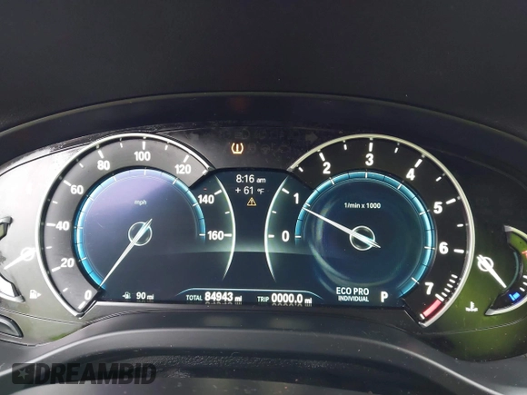 2019 BMW X4 xDrive30i with VIN 5UXUJ3C56KLG53314, listed as a IAAI auction lot 42164449 with 84,943 mi miles and . Bid and sale history available at DreamBid. Image 7.